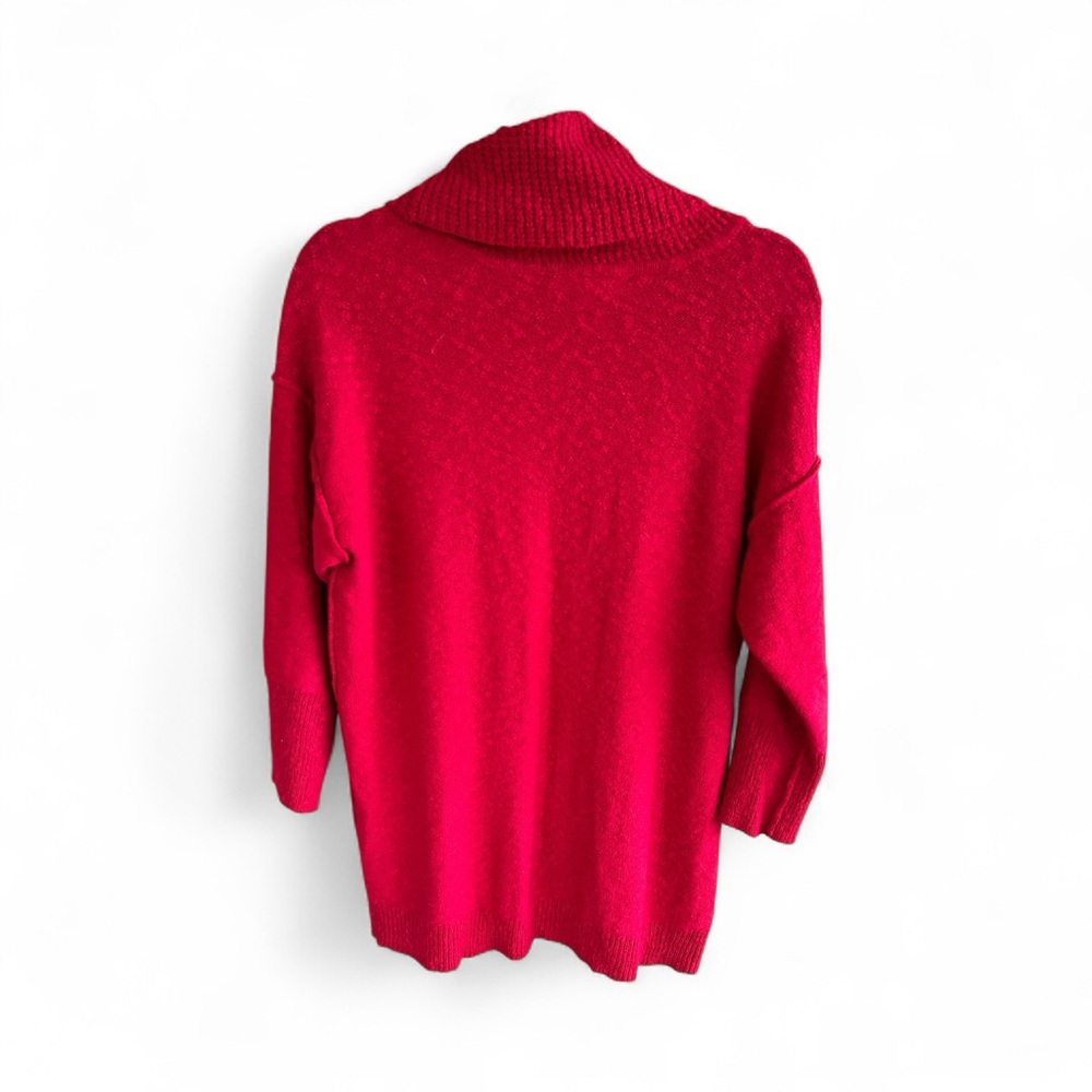 Two by Vince Camuto Vibrant Red Cowl Neck Sweater - Picture 6 of 6